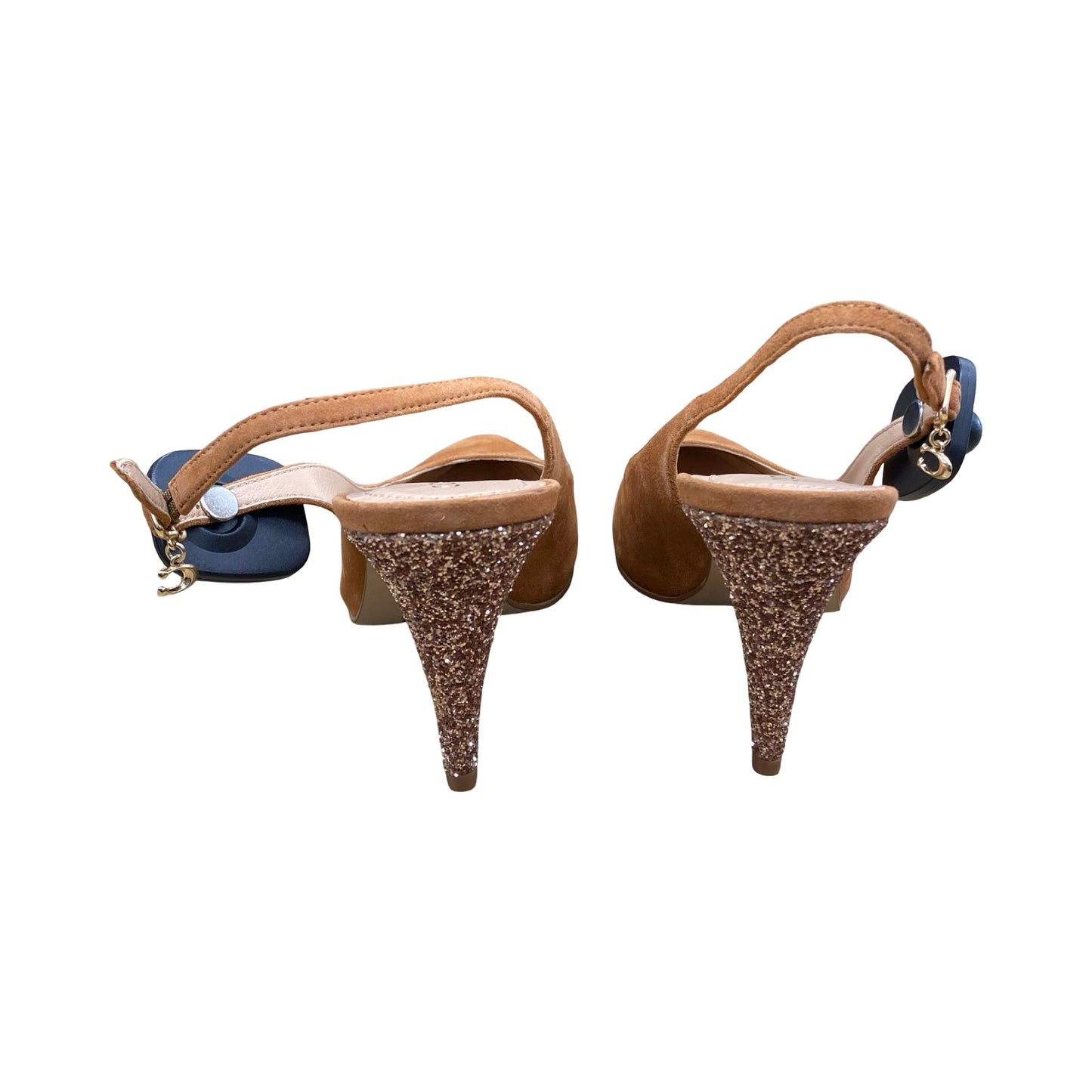 Sandals Designer By Coach In Orange, Size:9