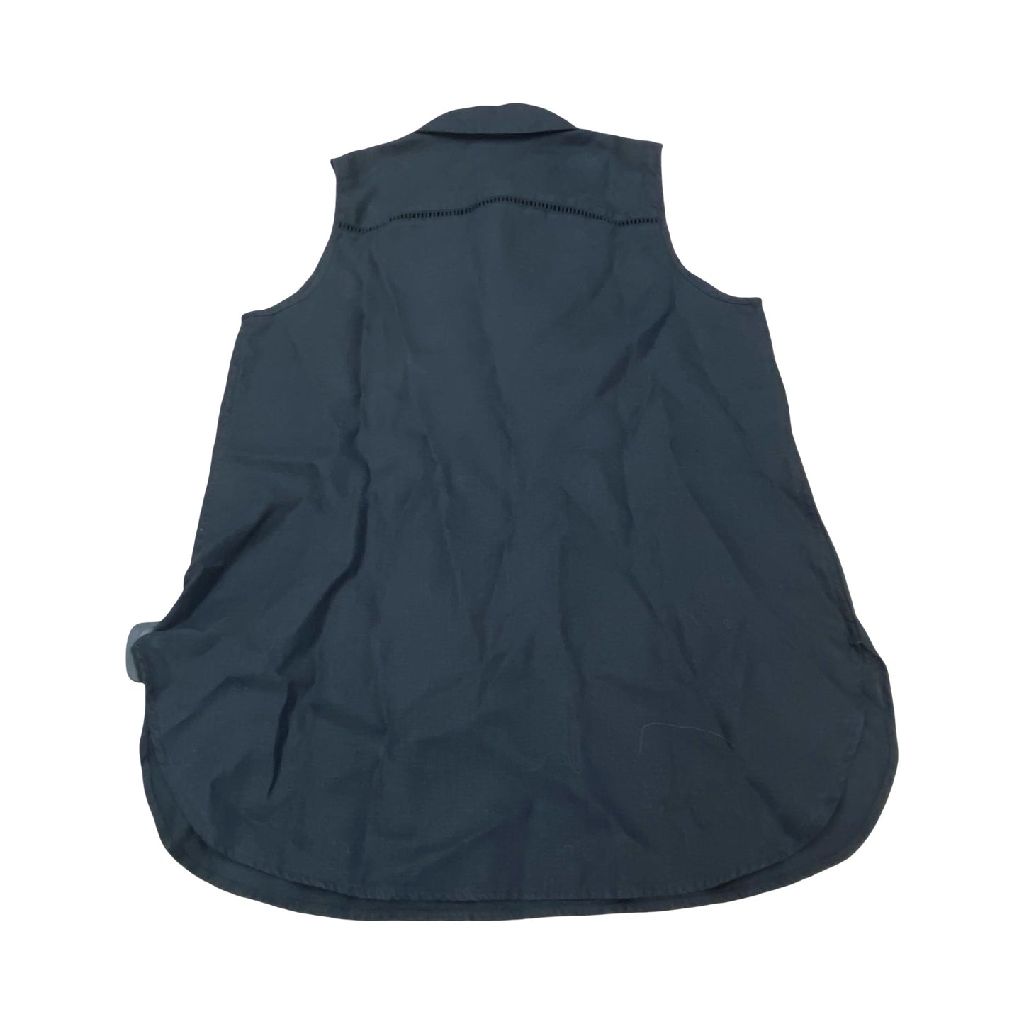 Top Sleeveless By Chicos In Black, Size:M