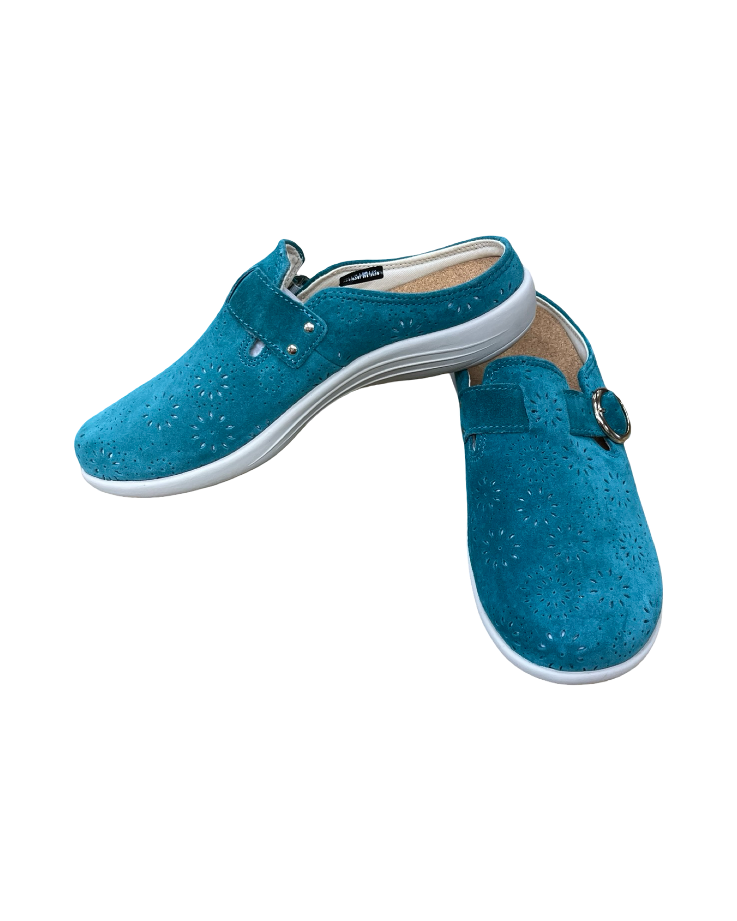 Shoes Flats By Clothes Mentor In Teal, Size:8.5