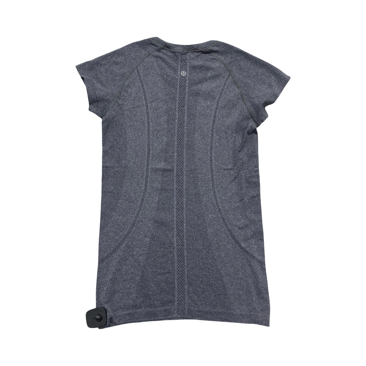 Athletic Top Ss By Lululemon In Grey, Size:6