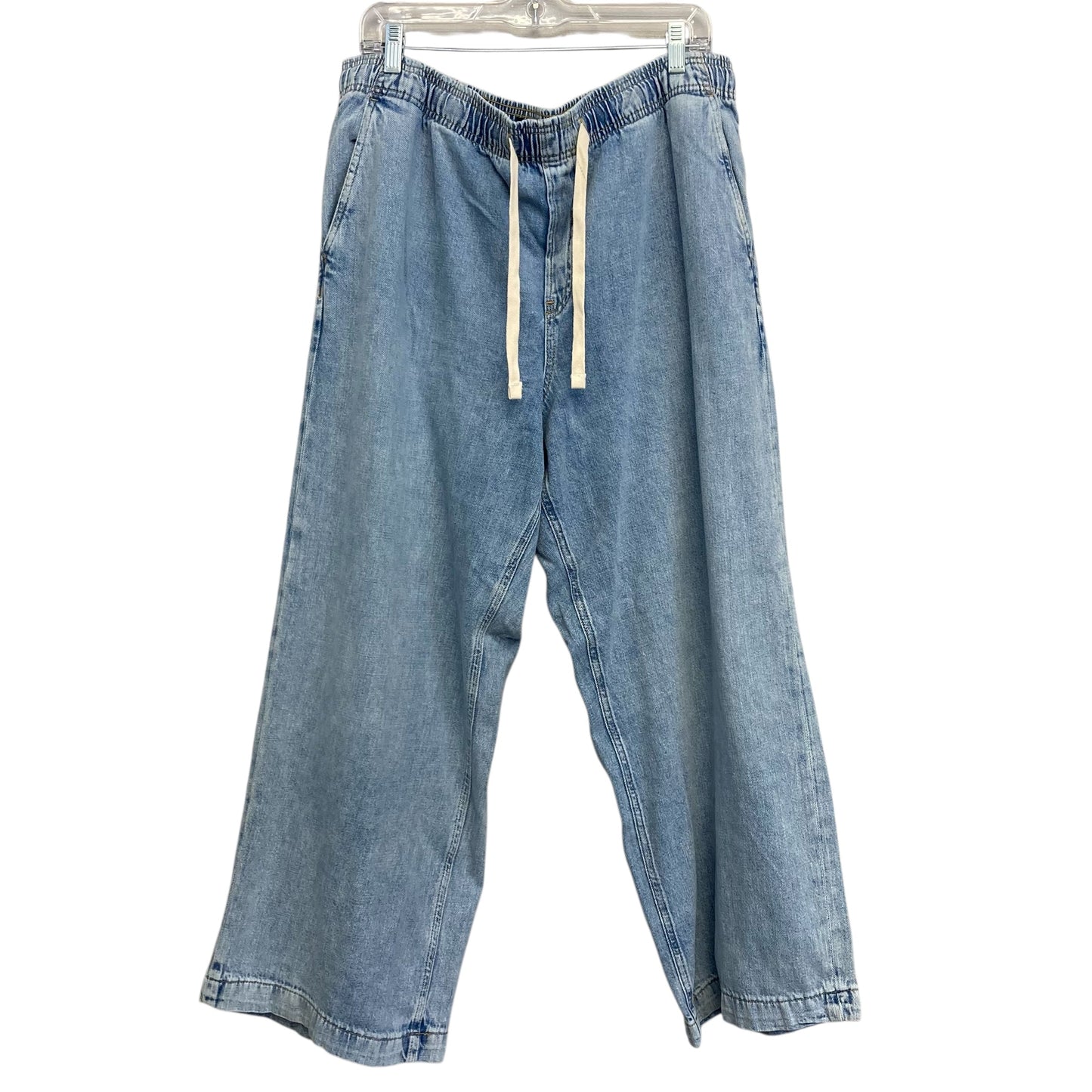 Jeans Wide Leg By Gap In Blue Denim, Size:16