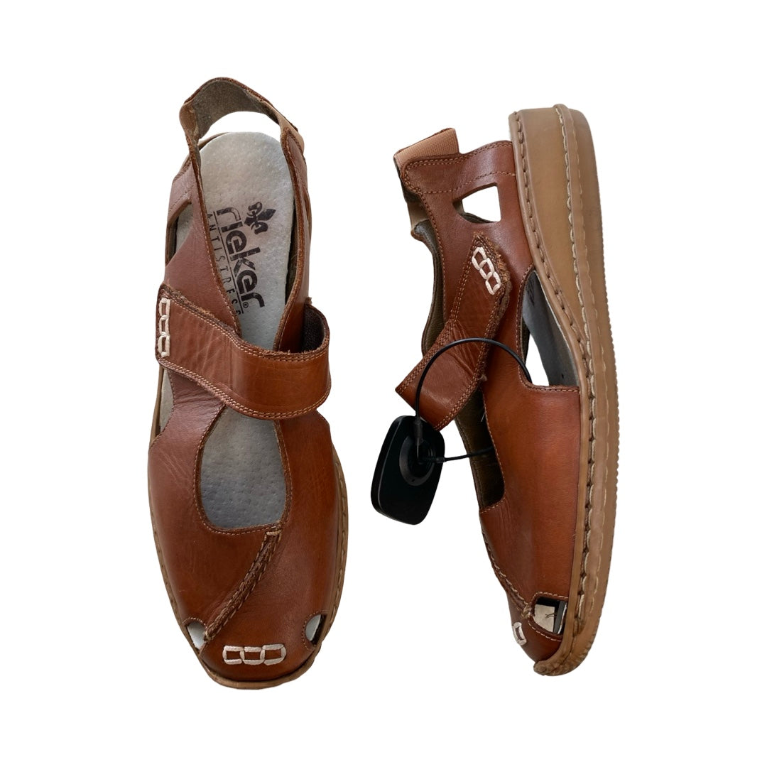 Shoes Flats By Riekers In Brown, Size:8.5