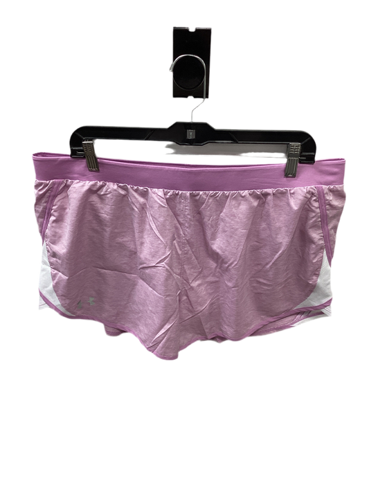 Athletic Shorts By Under Armour In Purple, Size:Xl