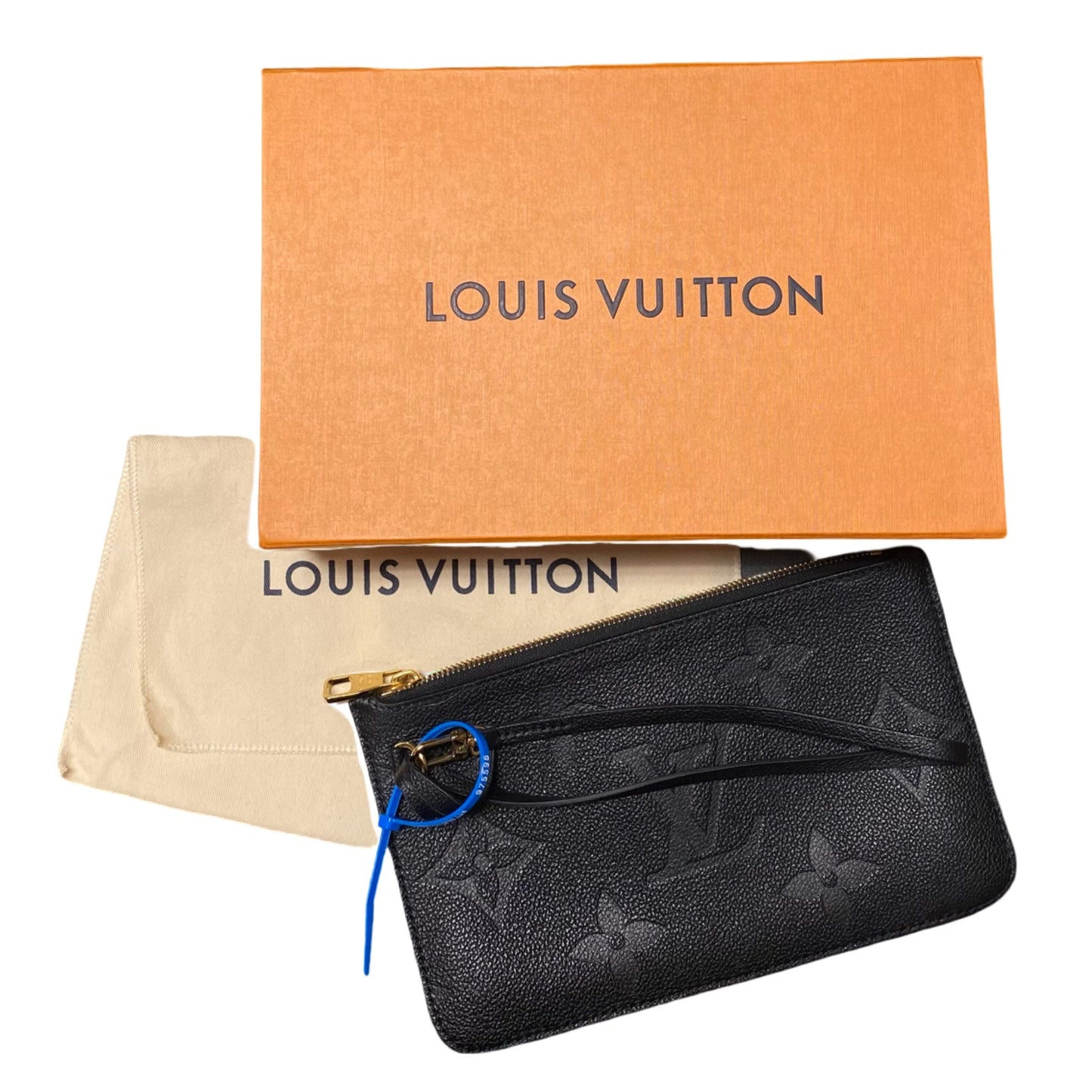 Wristlet Luxury Designer By Louis Vuitton In Black, Size:Medium