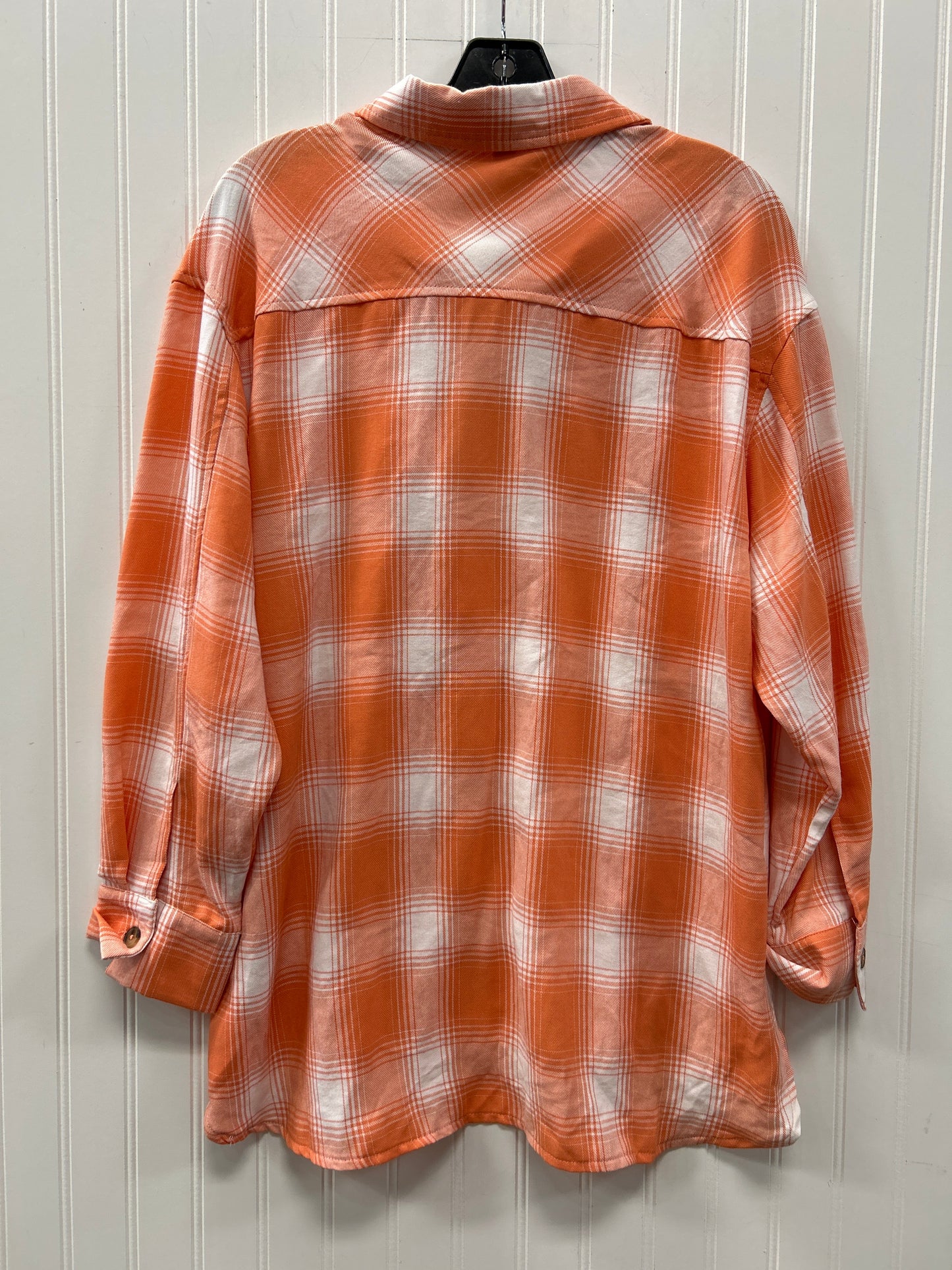 Top Ls By She + Sky In Orange, Size:L NWT
