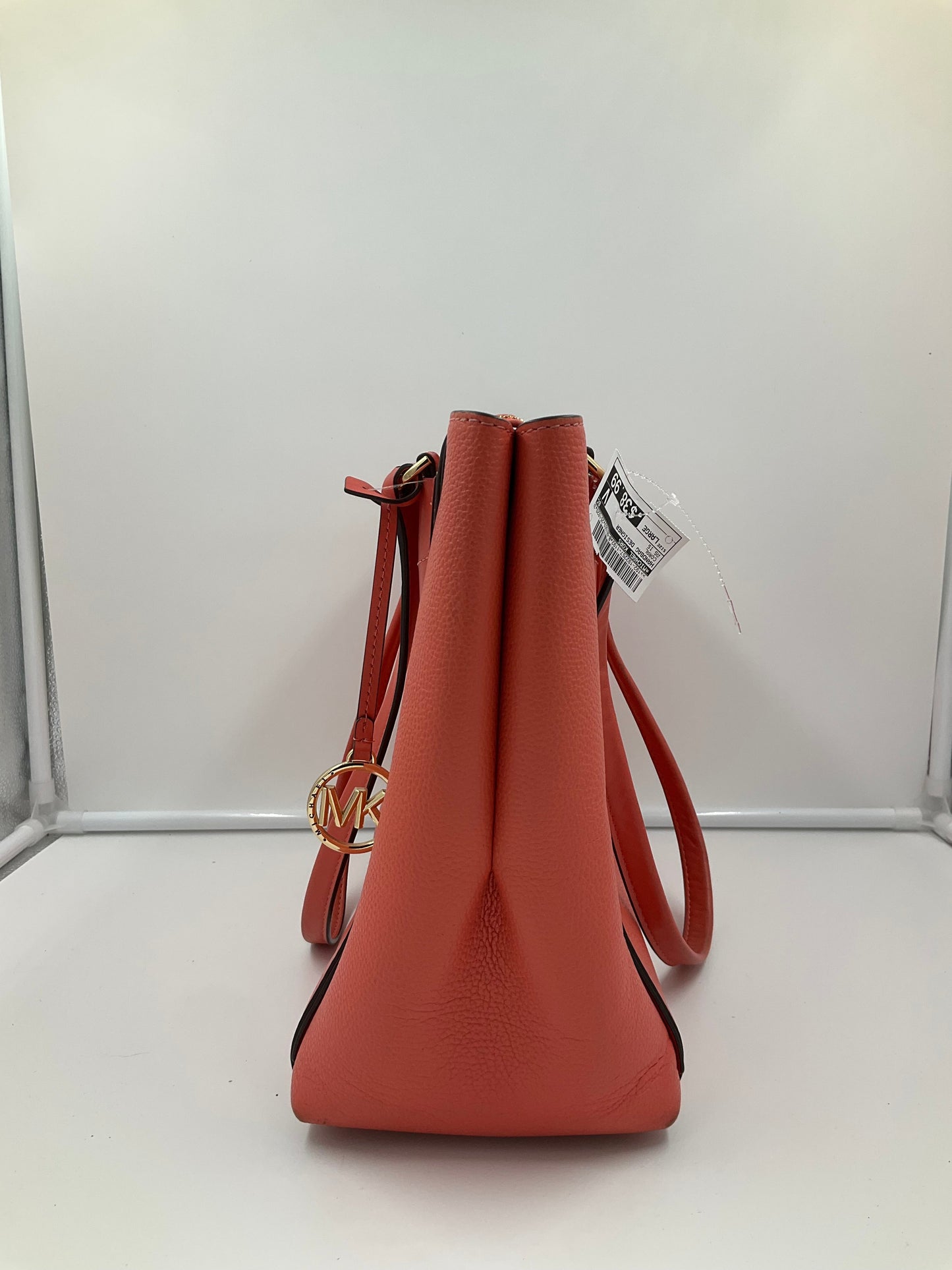 Handbag Designer By Michael Kors In Coral, Size:Large