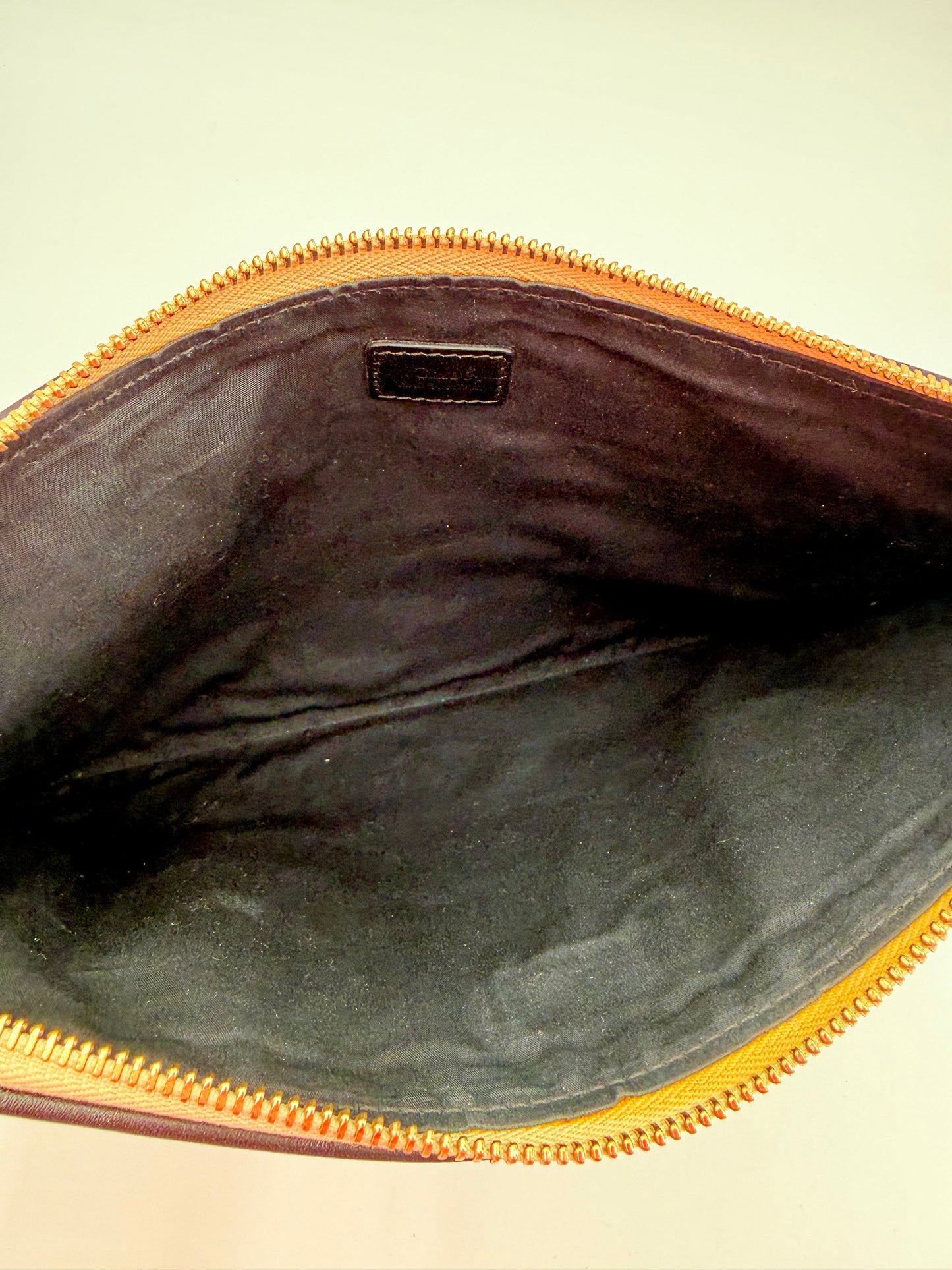 Clutch Luxury Designer By Chloe In Black & Cream, Size:Large