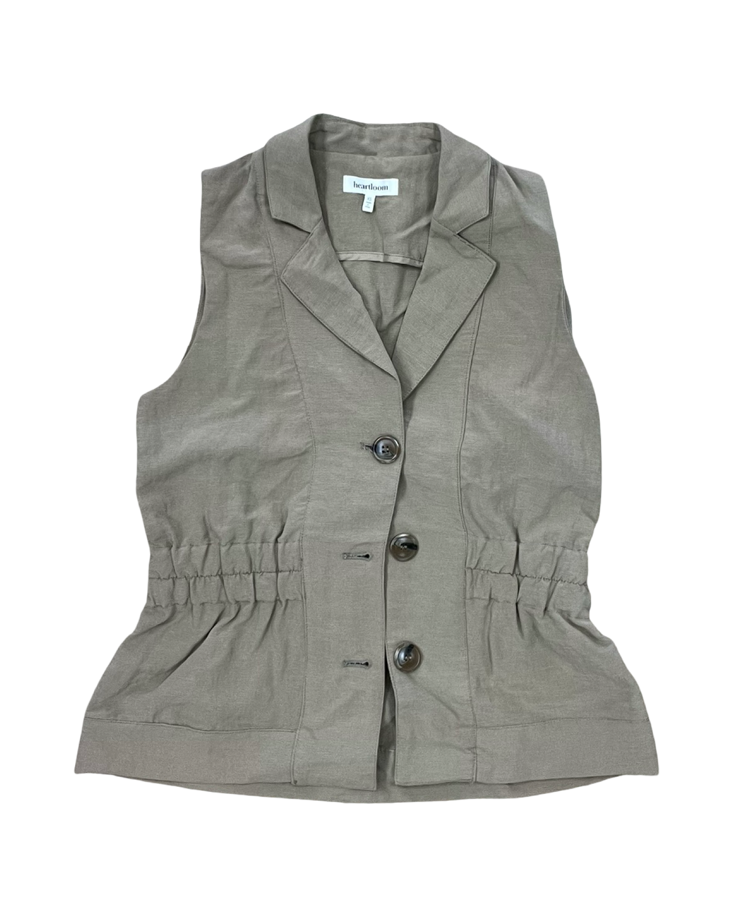 Top Sleeveless By Heartloom In Beige, Size:Xl