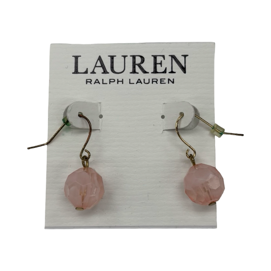 Earrings Dangle/Drop By Lauren By Ralph Lauren In Gold & Pink