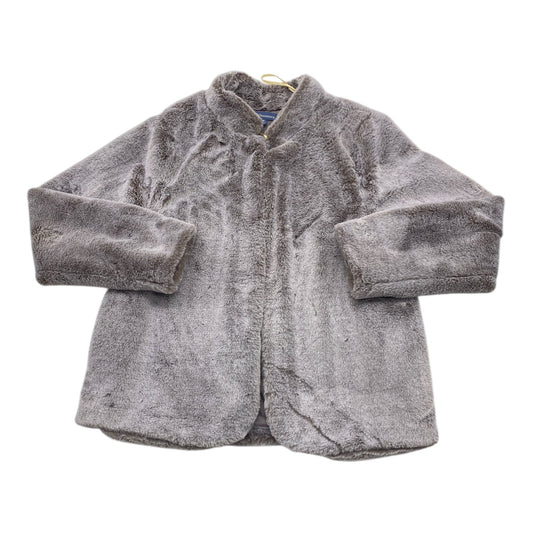 Coat Faux Fur & Sherpa By Democracy In Purple, Size:M