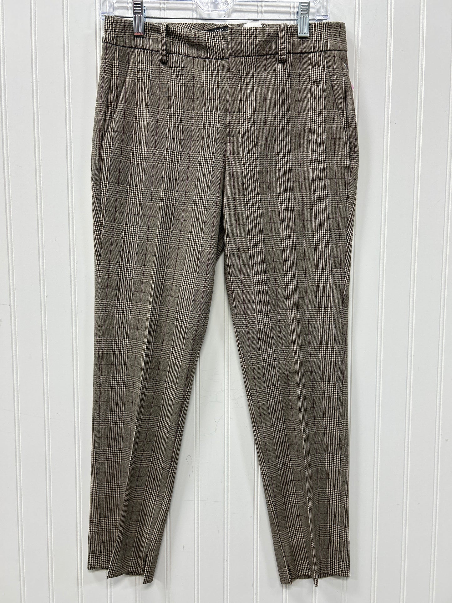 Pants Dress By Zara In Plaid Pattern, Size:2