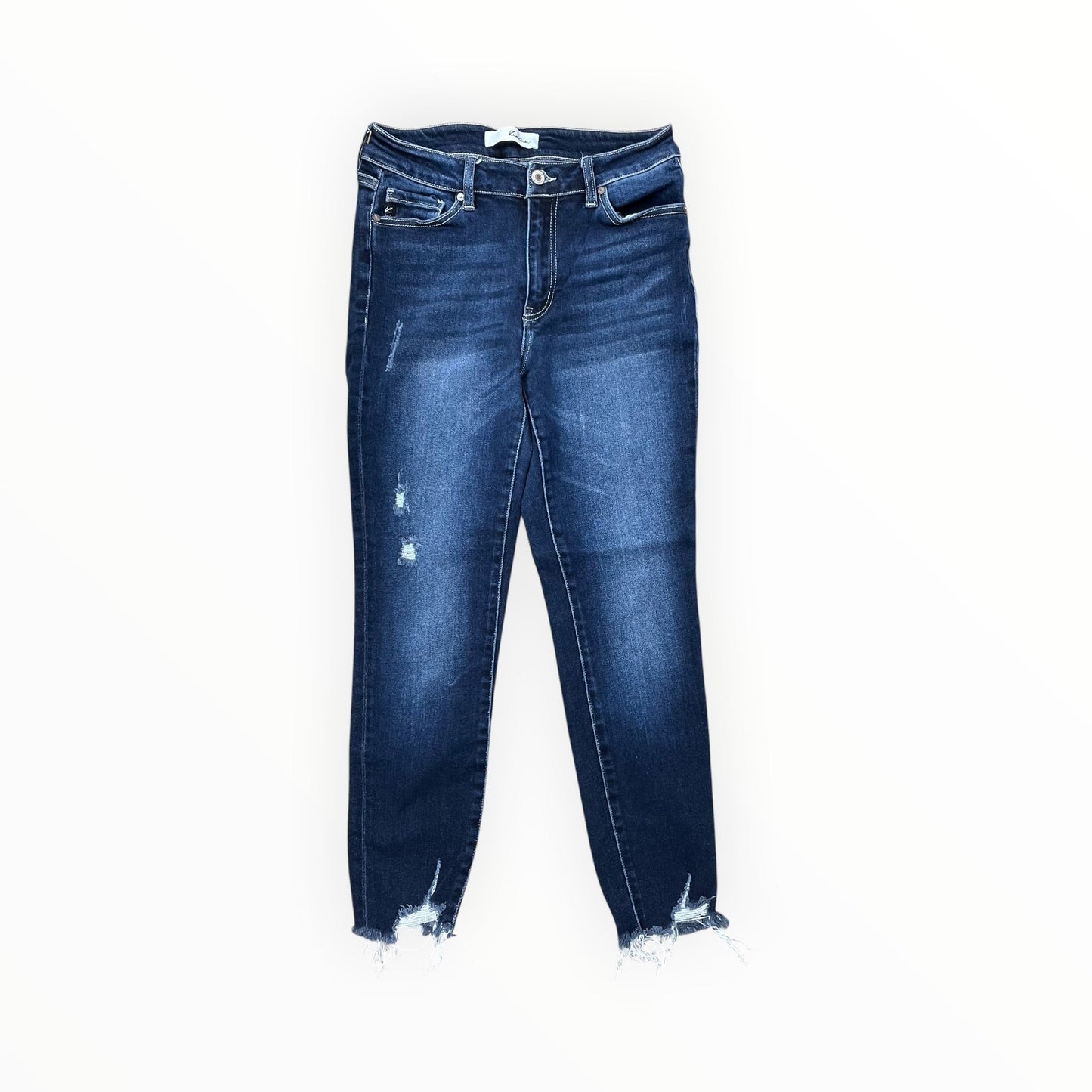Jeans Skinny By Kancan In Blue Denim, Size:8