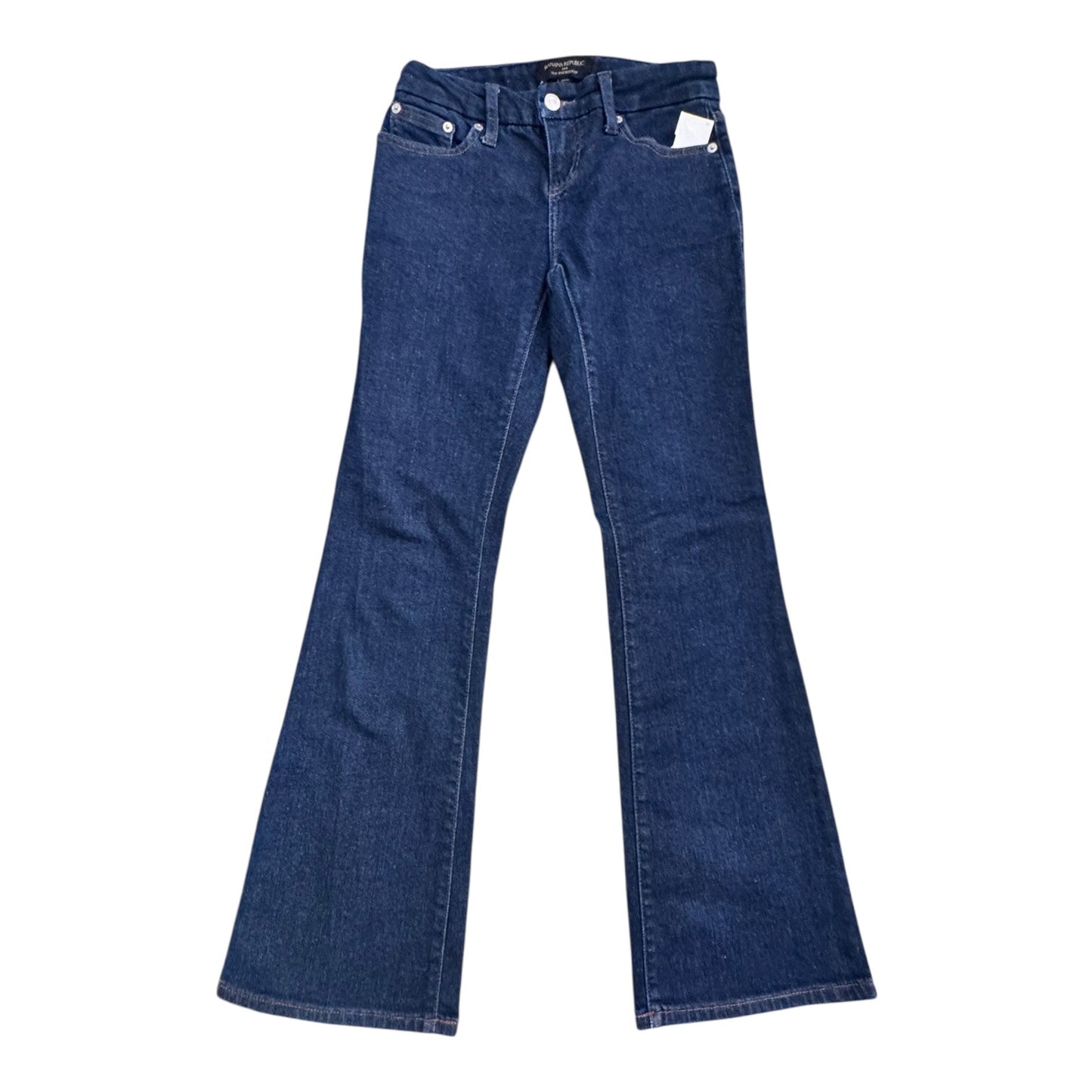 Jeans Boot Cut By Banana Republic In Blue Denim, Size:0P