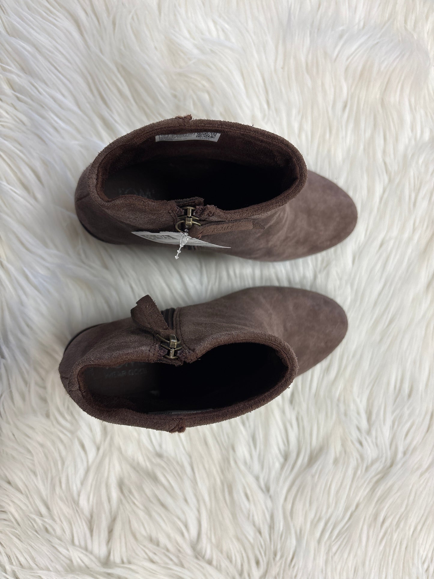 Boots Ankle Heels By Toms In Brown, Size:7