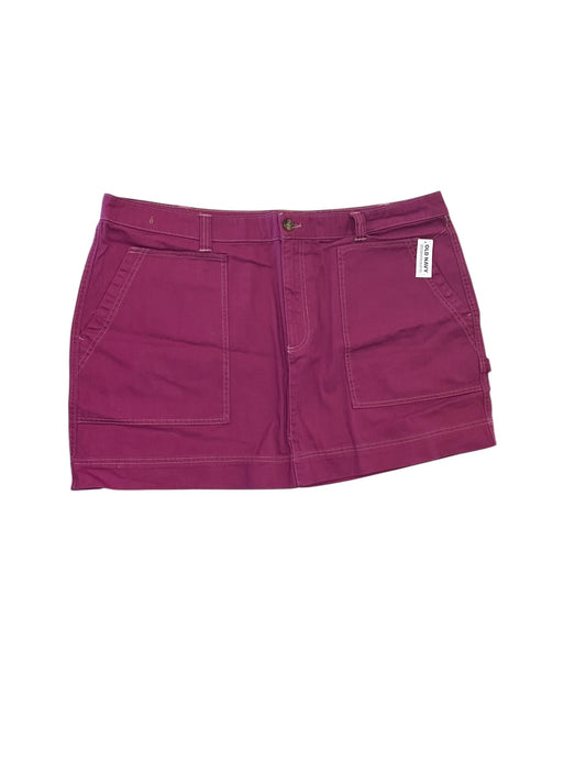 Skirt Mini & Short By Old Navy In Pink Denim, Size:3X