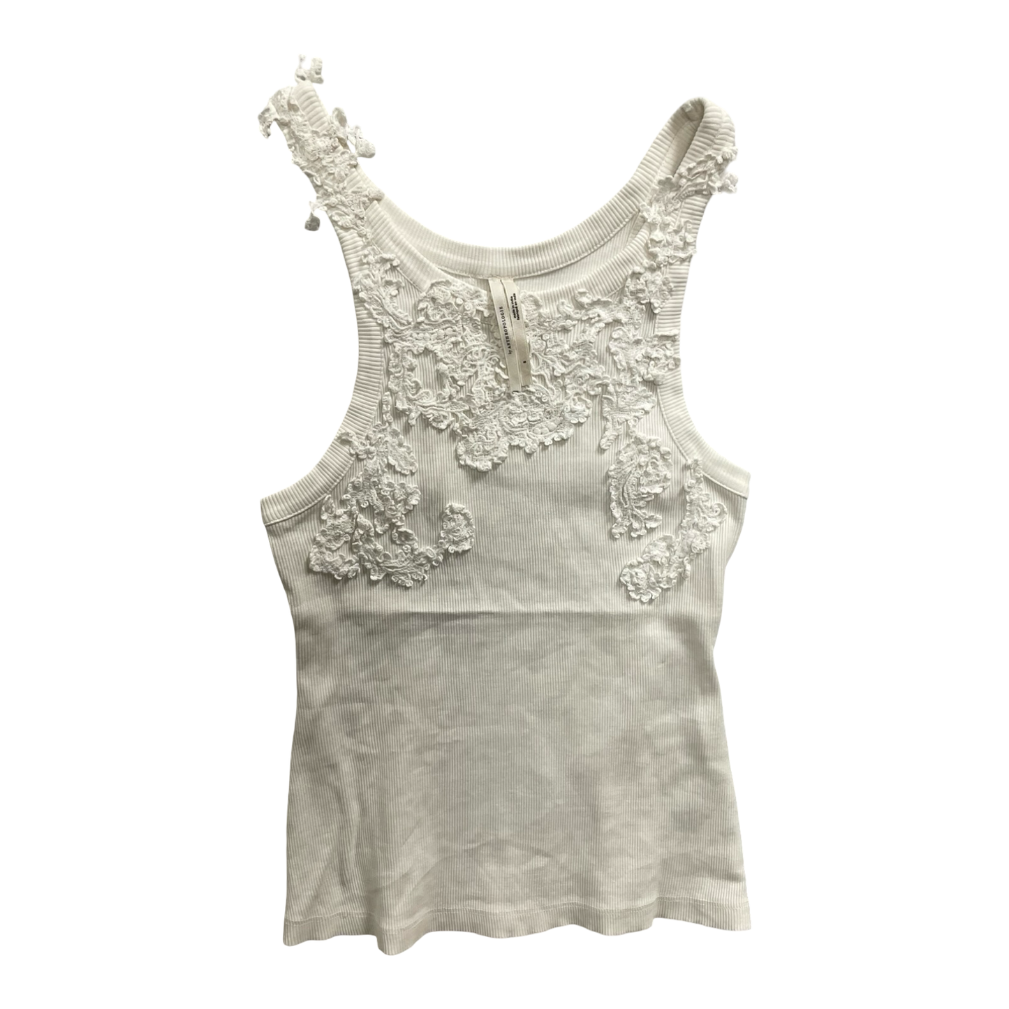 Top Sleeveless By Anthropologie In Cream, Size:S
