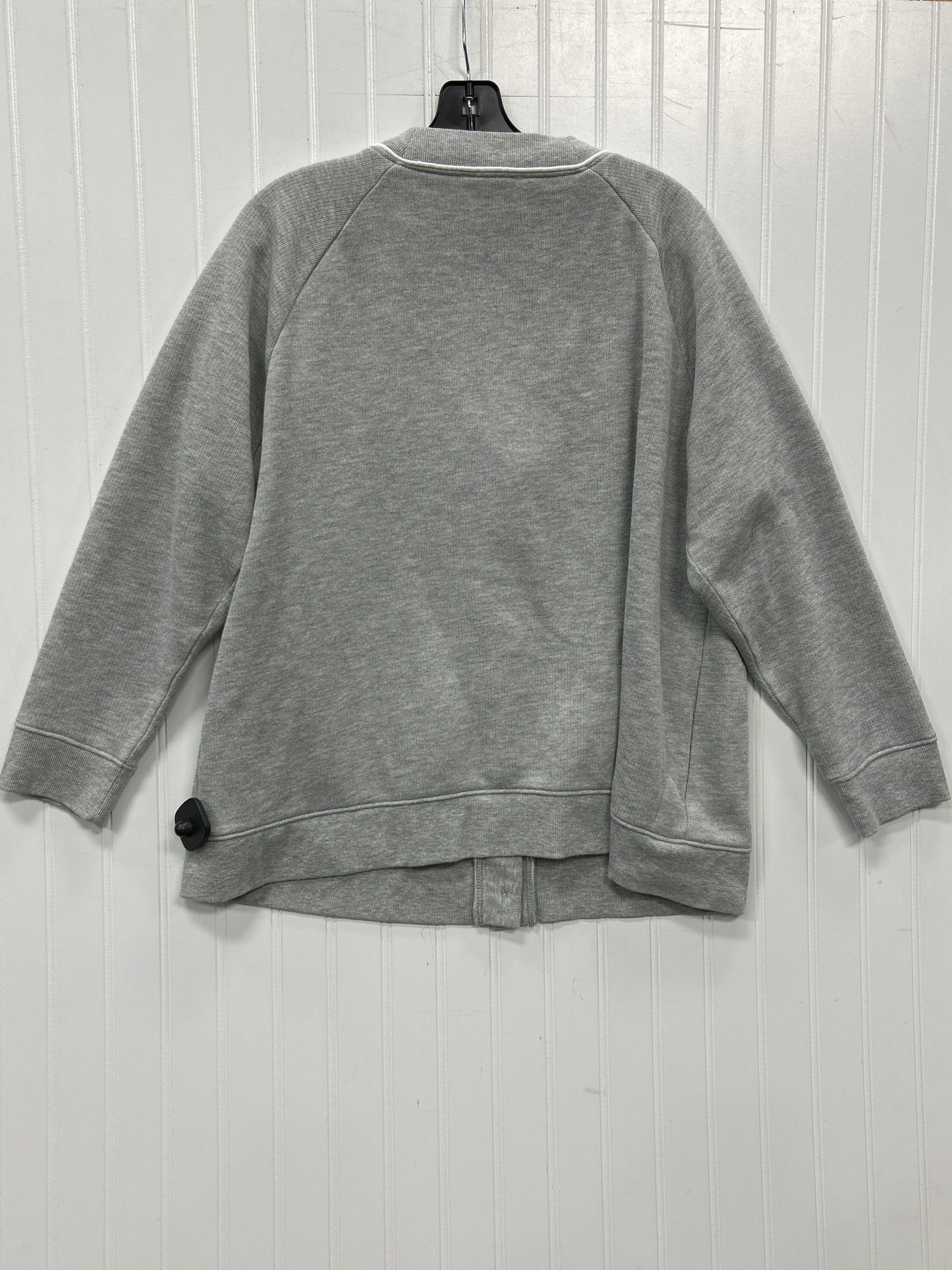 Cardigan By Maurices In Grey, Size:1X