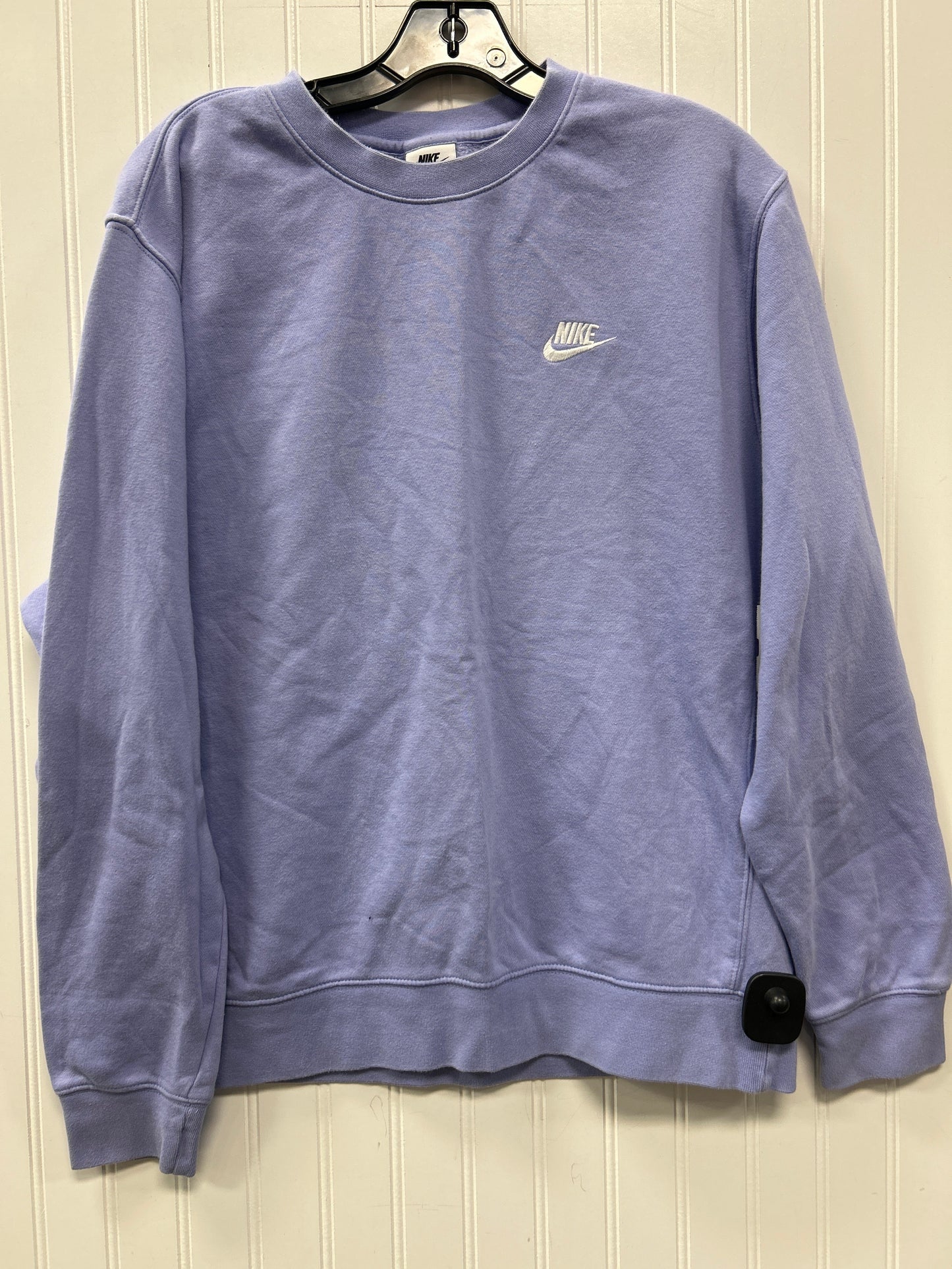 Athletic Sweatshirt Crewneck By Nike Apparel In Purple, Size:L