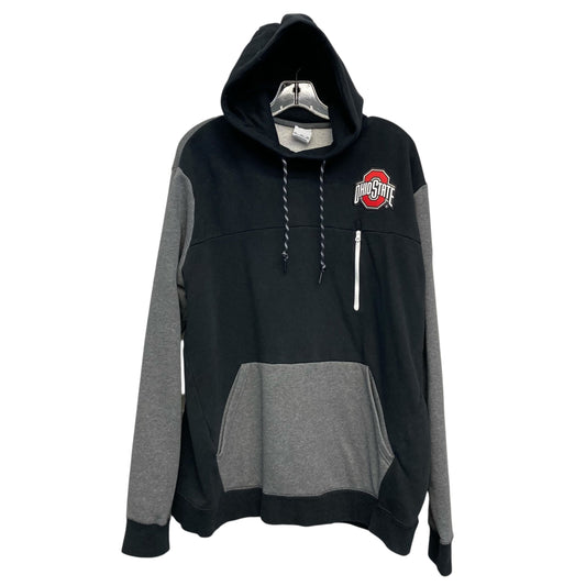 Sweatshirt Hoodie By Nike Apparel In Black & Grey, Size:1X
