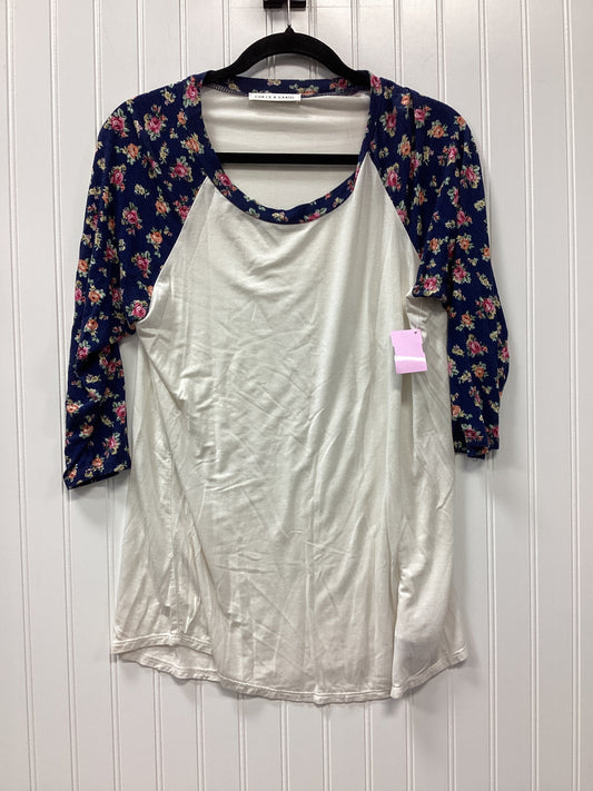 Top Ls By Chris And Carol In Floral Print, Size:M
