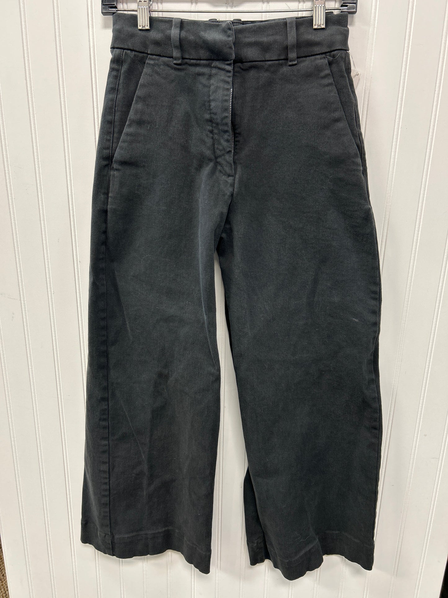 Jeans Wide Leg By Everlane In Black Denim, Size:0