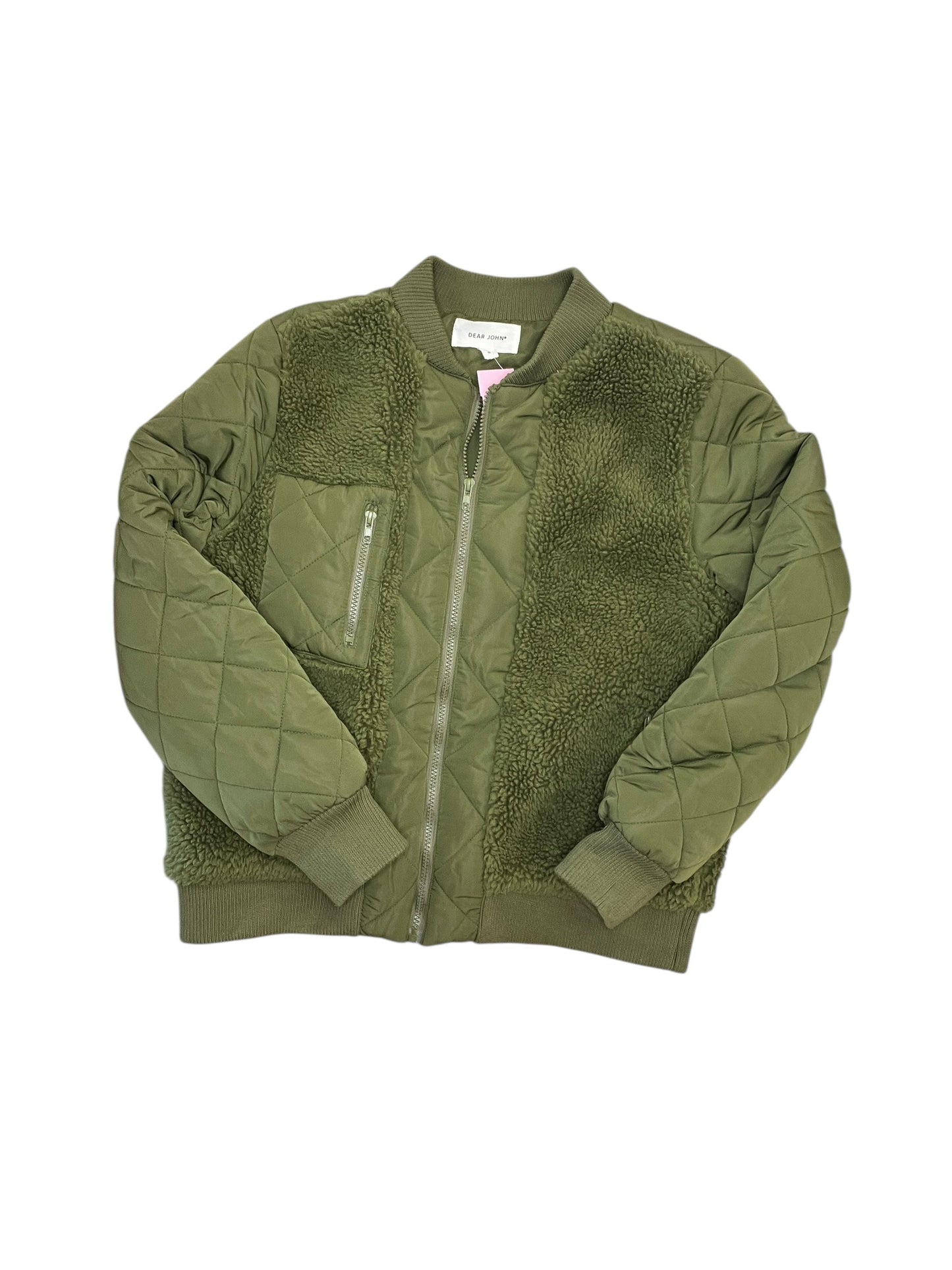Jacket Faux Fur & Sherpa By Dear John In Green, Size:S