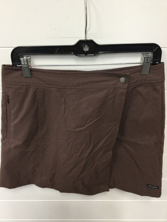 Athletic Skort By Athleta In Brown, Size:8