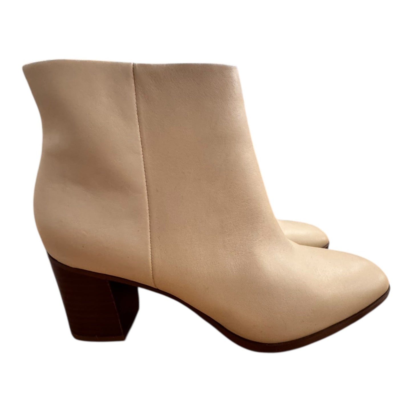 Boots Ankle Heels By Franco Sarto In Cream, Size:6