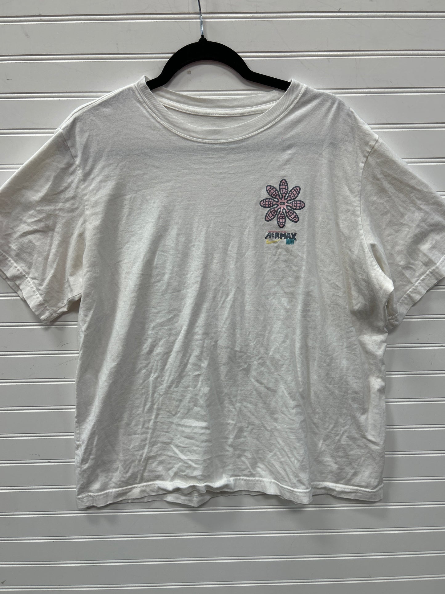 Athletic Top Ss By Nike Apparel In White, Size:L