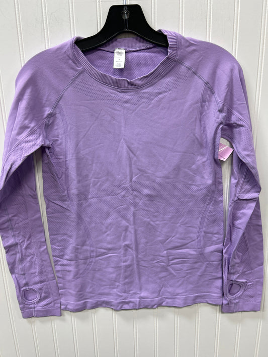 Athletic Top Ls Crewneck By Cmc In Purple, Size:M