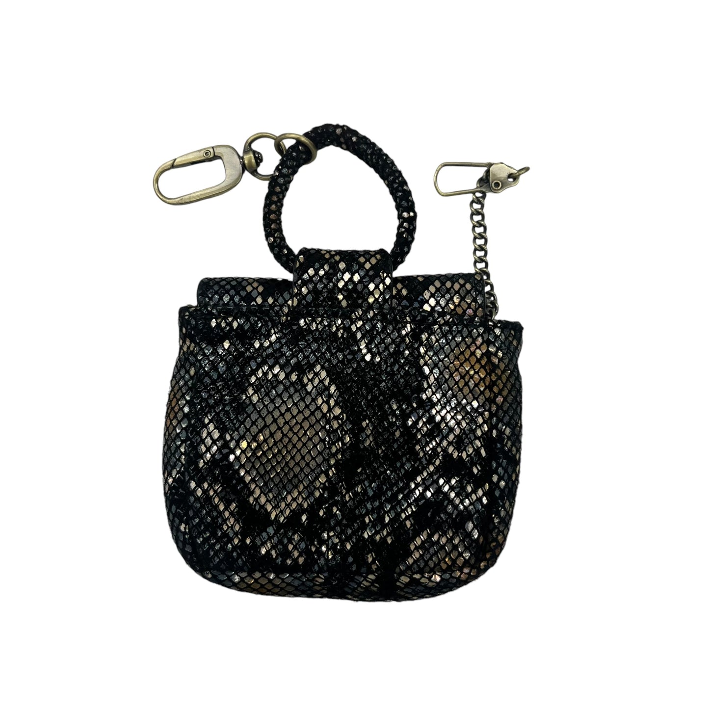 Coin Purse Leather By Hobo Intl In Snakeskin Print, Size:Small