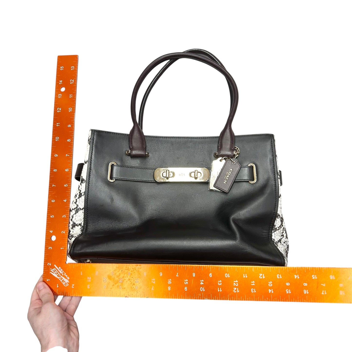 Handbag Designer By Coach, Size: Medium
