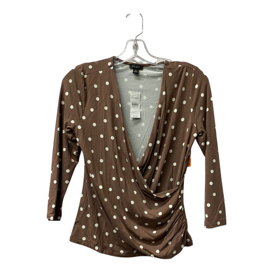 Top Ls By Ann Taylor In Brown, Size:Xs