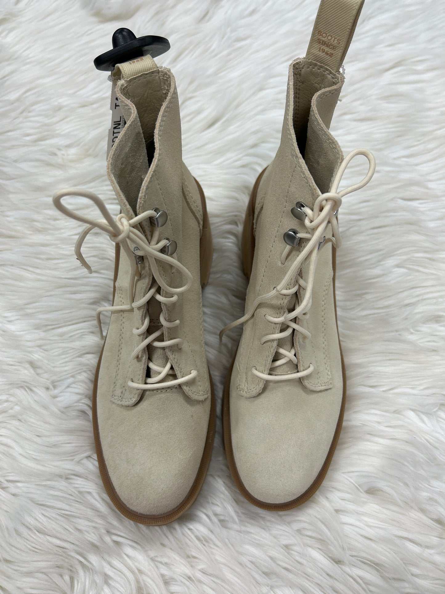 Boots Ankle Heels By Sorel In Cream, Size:7