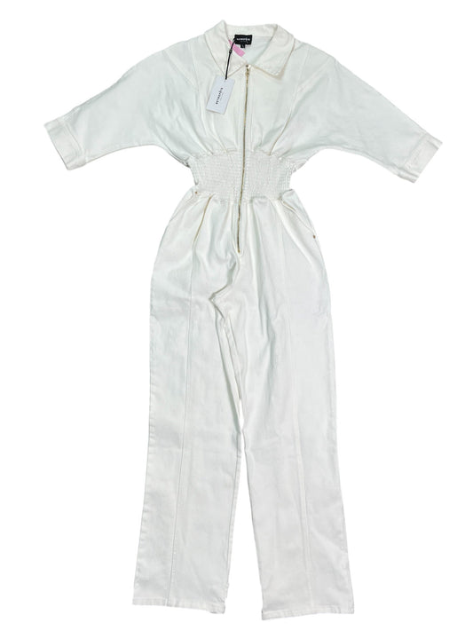 Jumpsuit By Cma In White Denim, Size:L