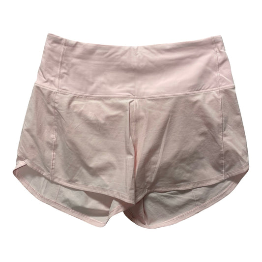 Athletic Shorts By Lululemon In Pink, Size:4