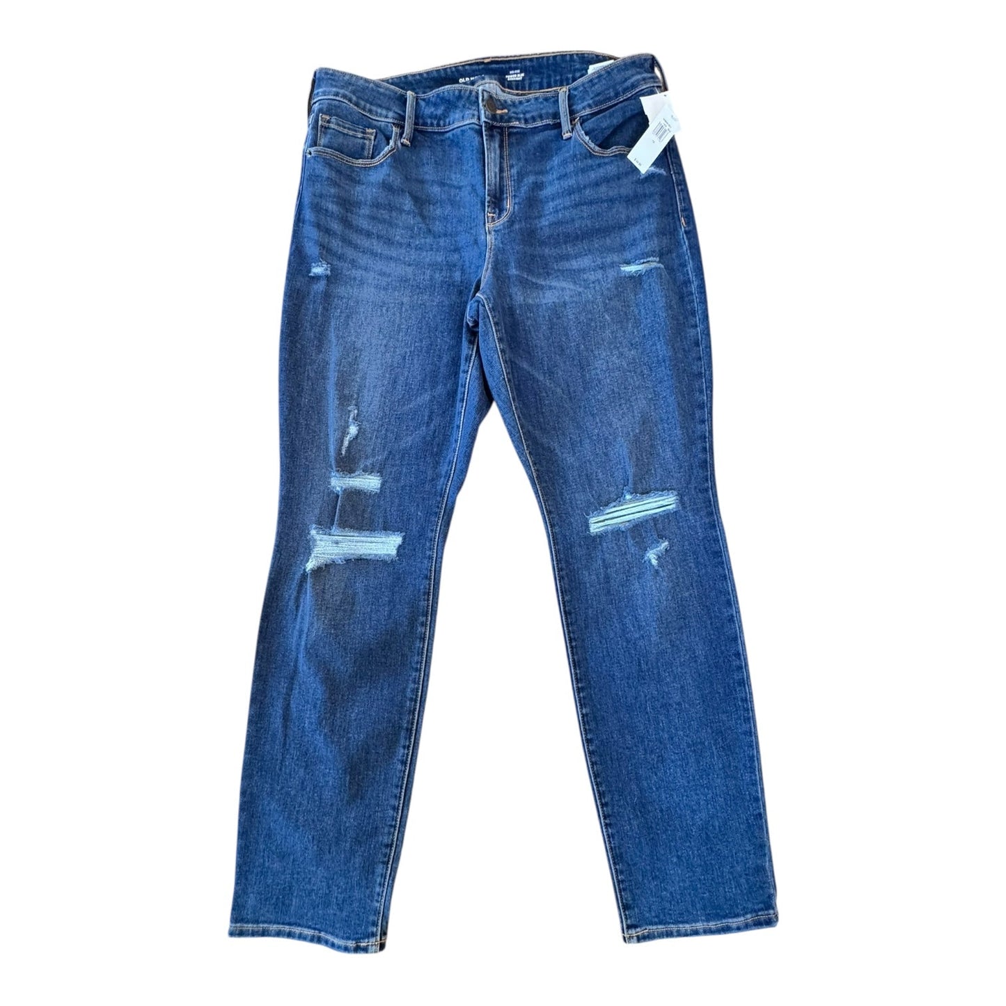 Jeans Straight By Old Navy In Blue Denim, Size:14
