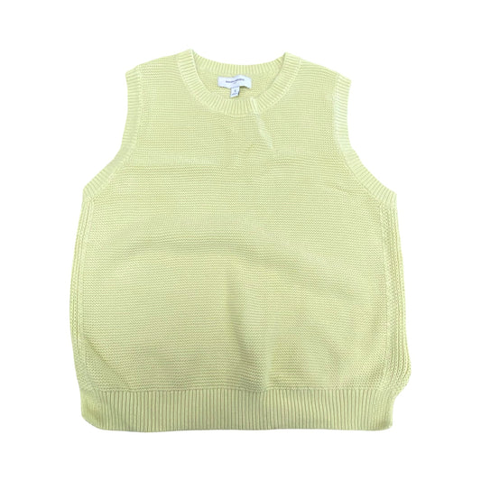 Vest Sweater By Banana Republic In Yellow, Size:S