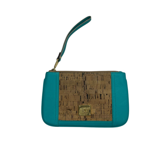 Wristlet By Lauren By Ralph Lauren In Blue & Brown, Size:Medium