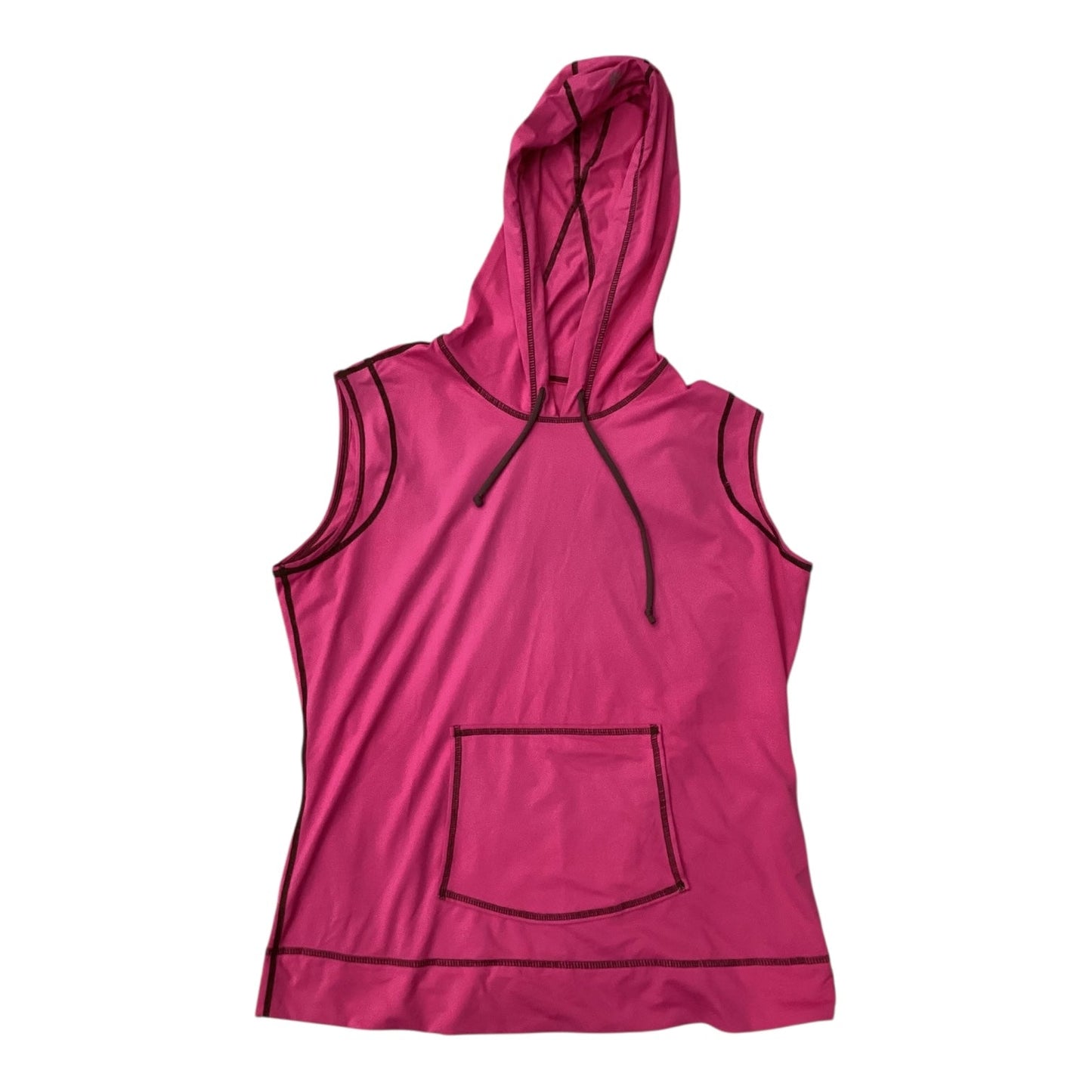 Top Sleeveless By Athleta In Pink & Tan, Size:L