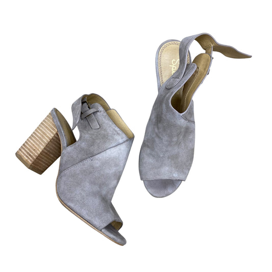 Shoes Heels Block By Splendid In Taupe, Size:7.5