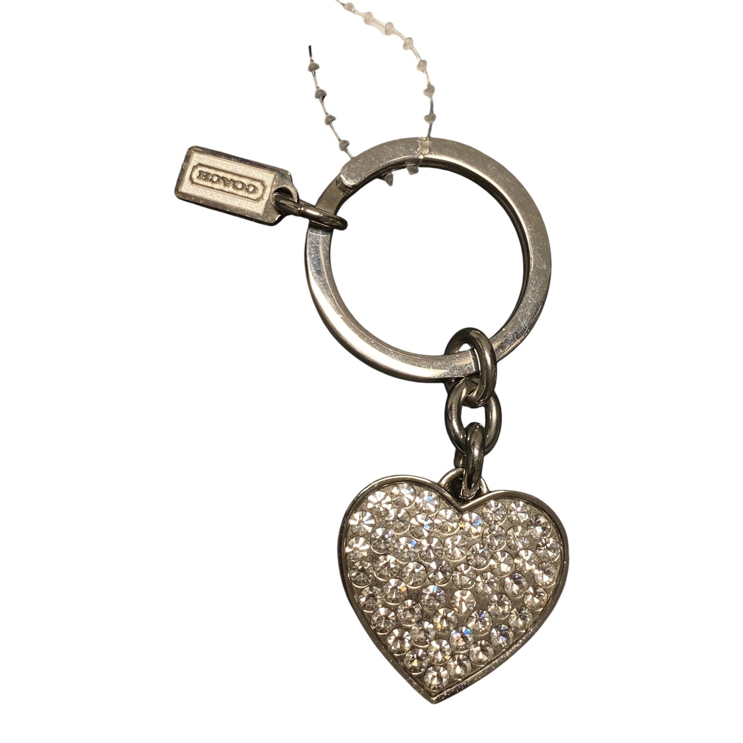 Key Chain Designer By Coach In Silver