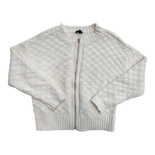 Sweater Cardigan By Talbots In Cream, Size:L