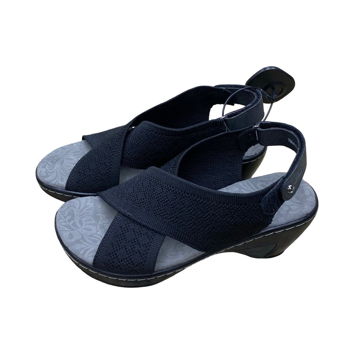 Sandals Heels Wedge By Jbu By Jambu In Black, Size:7