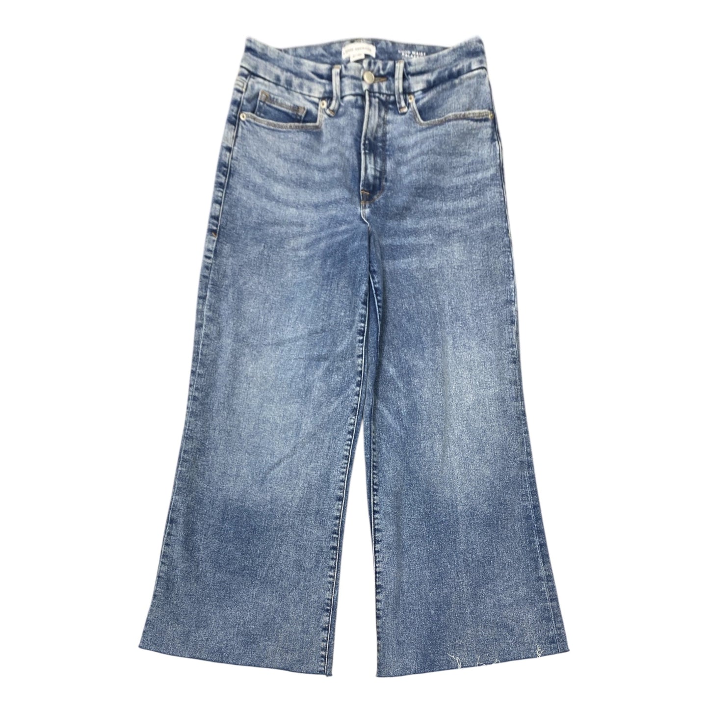 Jeans Wide Leg By Good American In Blue Denim, Size:8