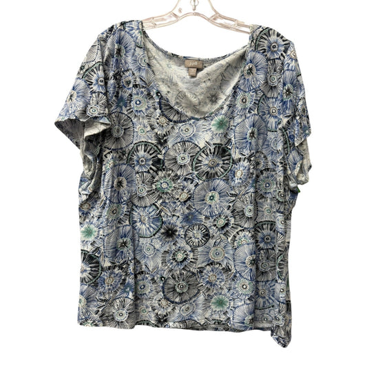 Top Ss By J. Jill In Blue, Size:3X
