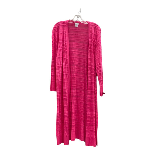Cardigan By Chicos In Pink, Size:L