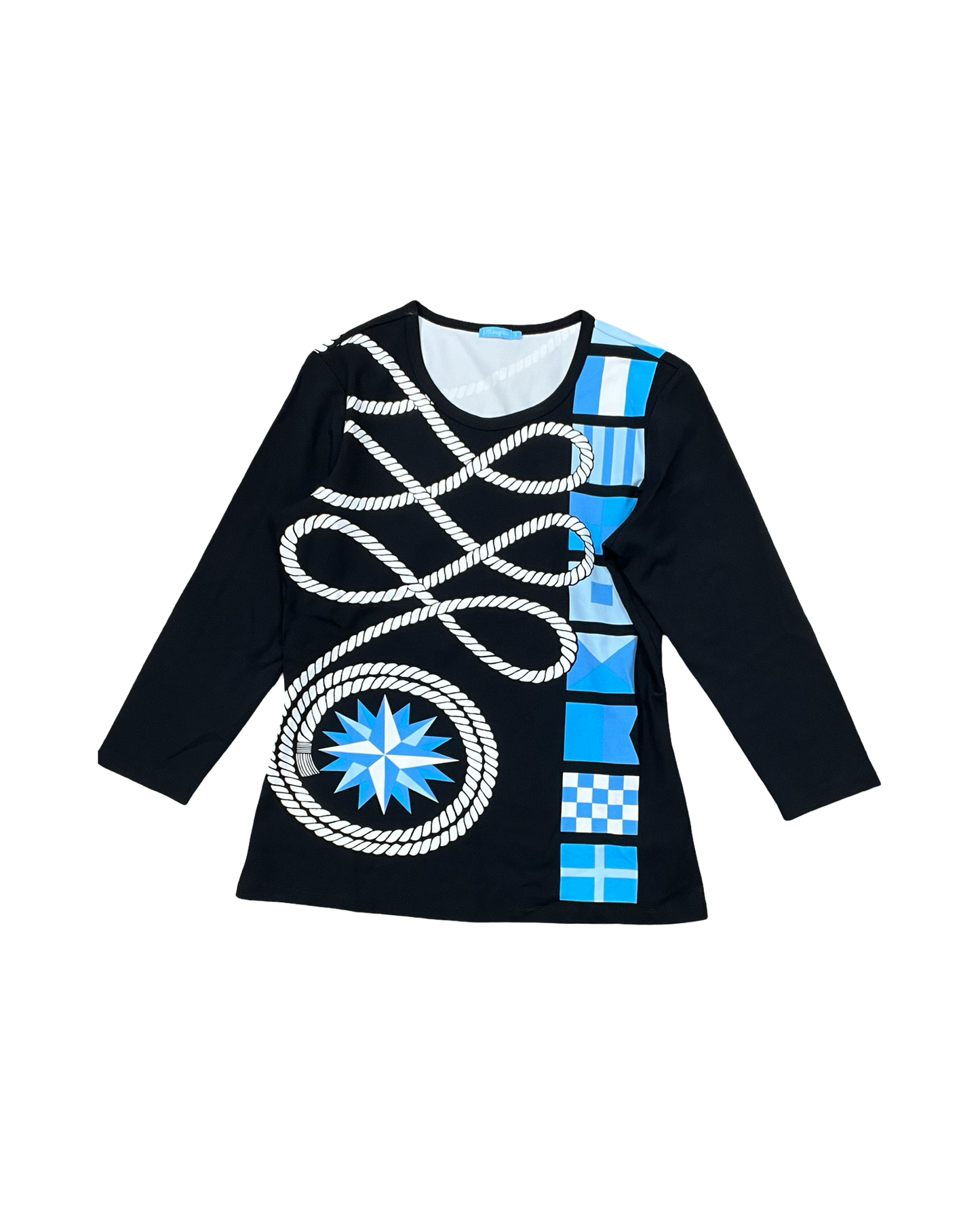 Top Ls By J Mclaughlin In Black & Blue, Size:S