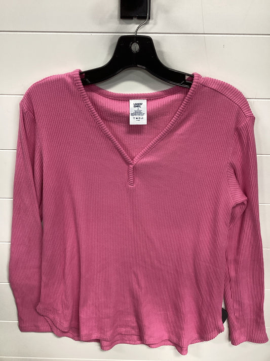 Top Ls By Lands End In Pink, Size:S