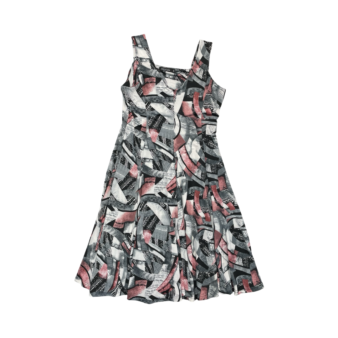 Dress Casual Midi By Cmc In Multi, Size:S